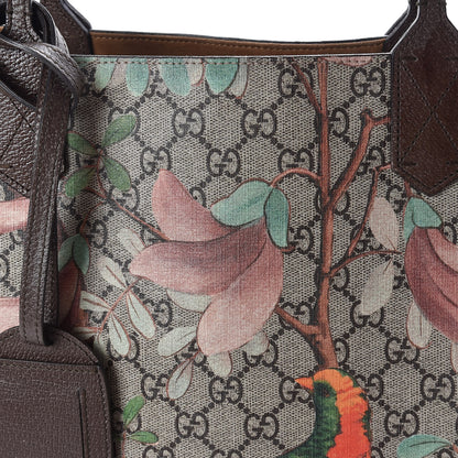 Gucci GG Supreme Monogram Tian Large Shopping Tote Beige Multicolor New Acero 8 of 12