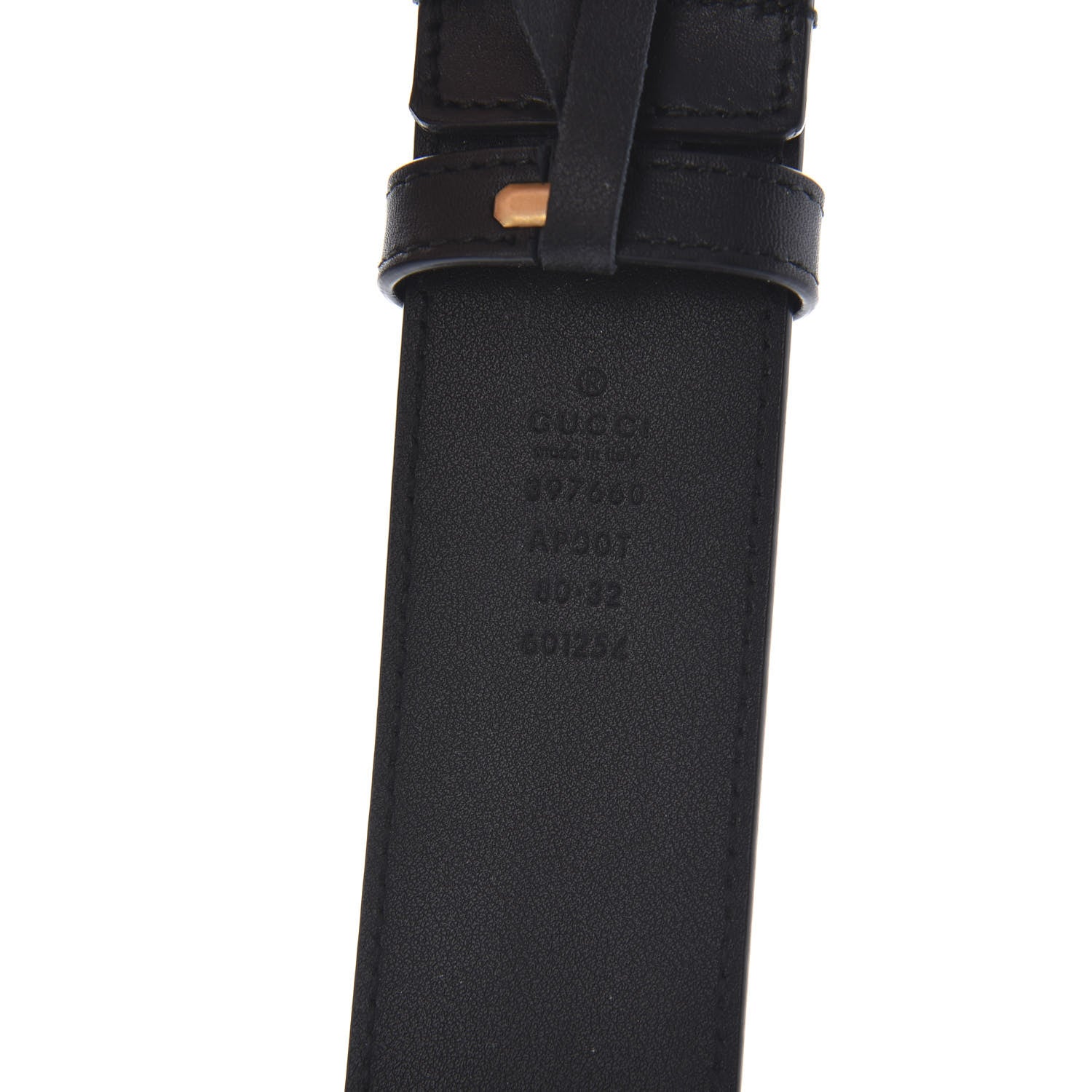 Gucci Calfskin Double G 40mm Belt 80 32 Black 5 of 5
