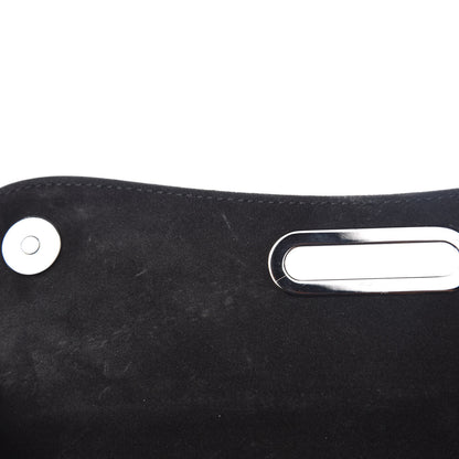Christian Louboutin Patent Riviera Clutch Black Red 7 of 9