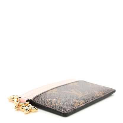 Louis Vuitton Monogram LV Charms Card Holder Rose Ballerine 4 of 6
