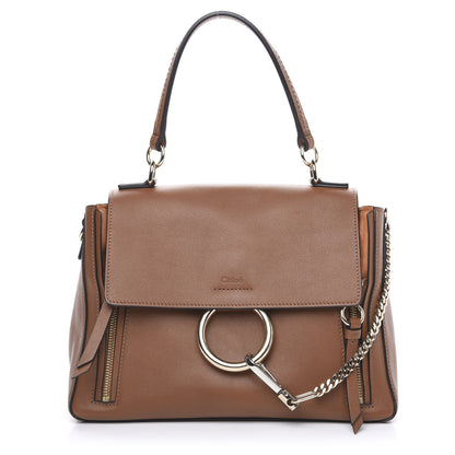 Chloe Calfskin Small Faye Day Shoulder Bag Tan 1 of 8