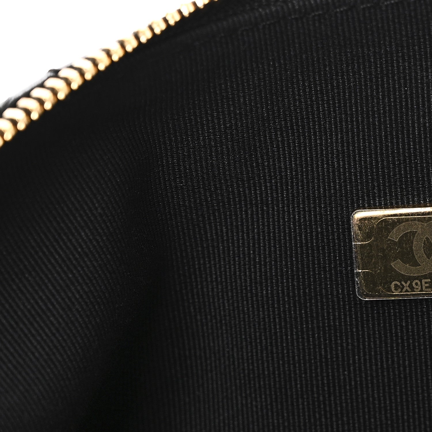Chanel Shiny Lambskin Quilted CC Hobo Black 7 of 10