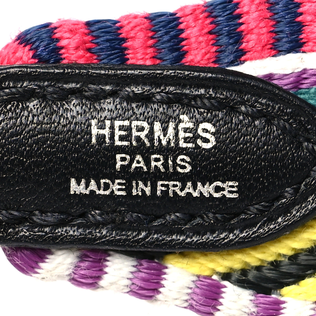 Hermes Toile Swift 25mm Sangle Cavale Shoulder Strap Multicolor Black 4 of 6