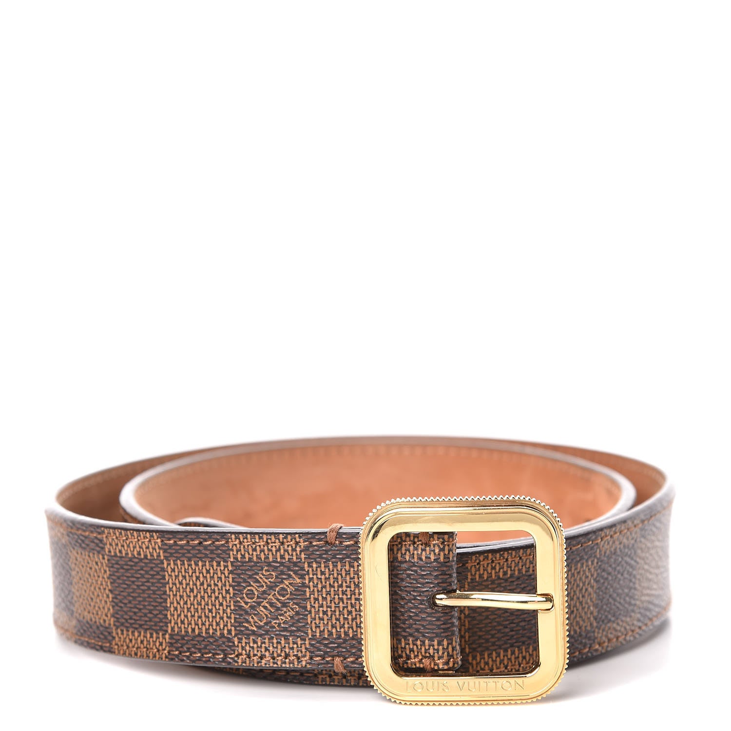 Louis Vuitton Damier Ebene Tresor Belt 80 32 1 of 11