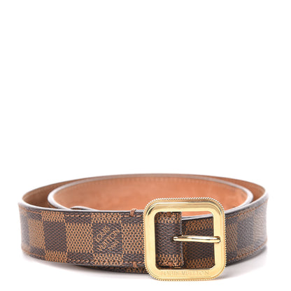 Louis Vuitton Damier Ebene Tresor Belt 80 32 1 of 11