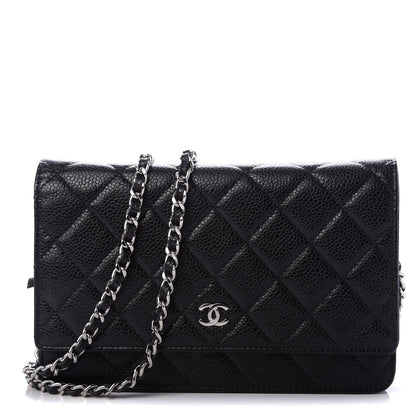Chanel Caviar Quilted Wallet On Chain WOC Black 1 of 9