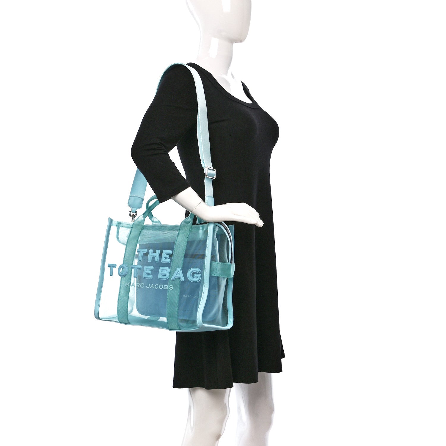 Marc Jacobs Nylon The Mesh Large Tote Bag Pale Blue 2 of 10