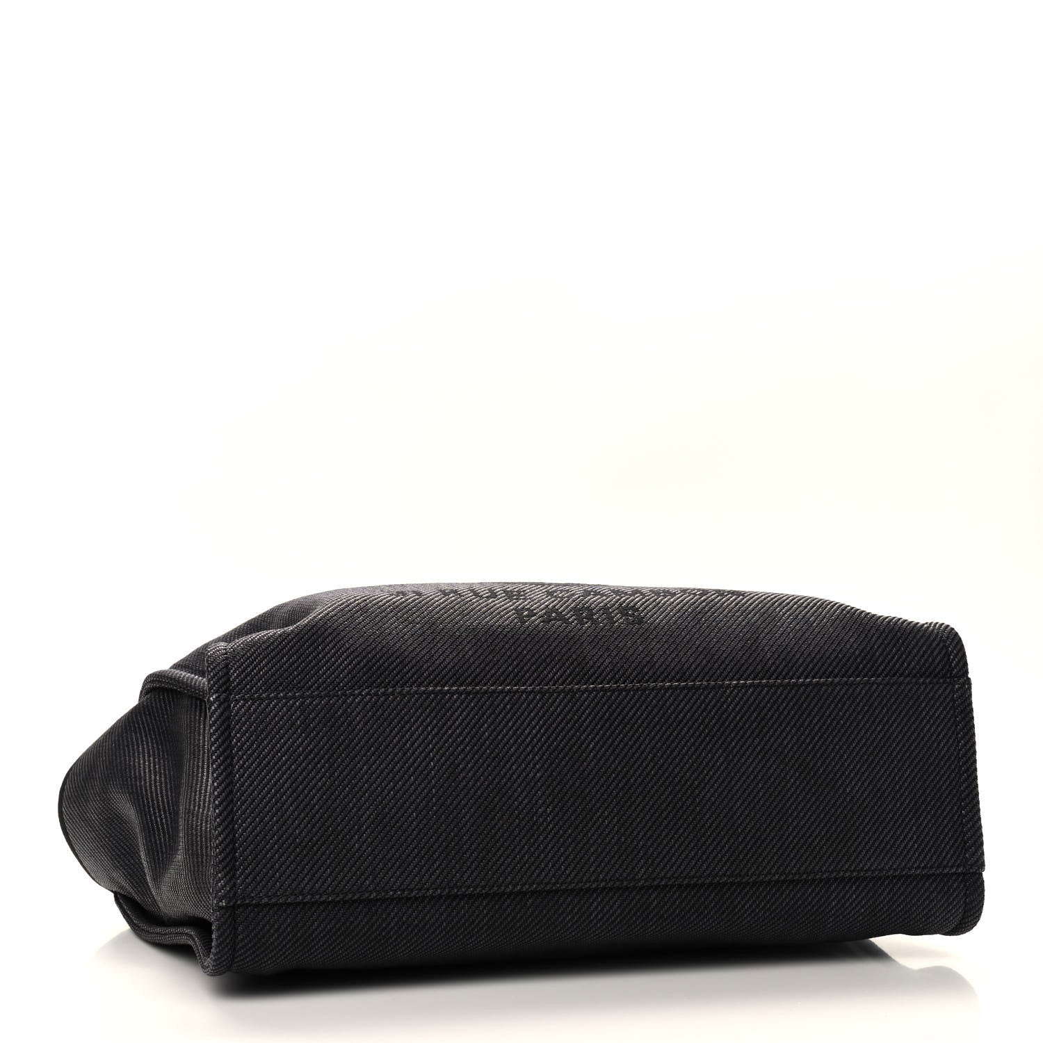 Chanel Mixed Fibers Striped Large Deauville Tote Black 4 of 9