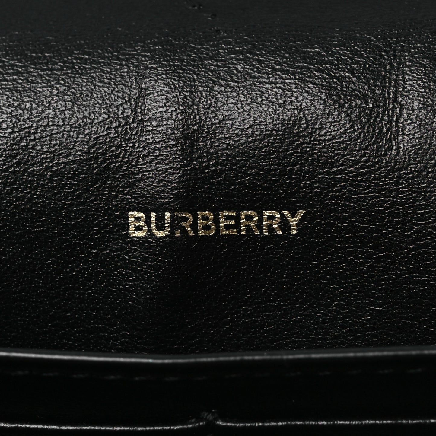 Grainy Calfskin Vintage Check Hampshire Crossbody Black