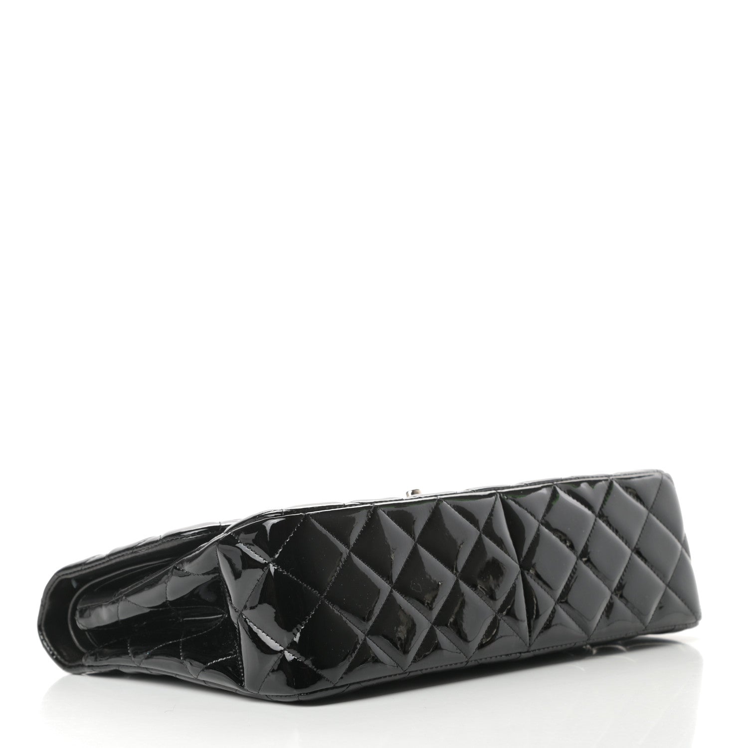 Chanel Patent Quilted Jumbo Double Flap Black 4 of 16
