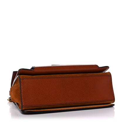 Givenchy Goatskin Suede Small GV3 Shoulder Bag Chestnut 3 of 10