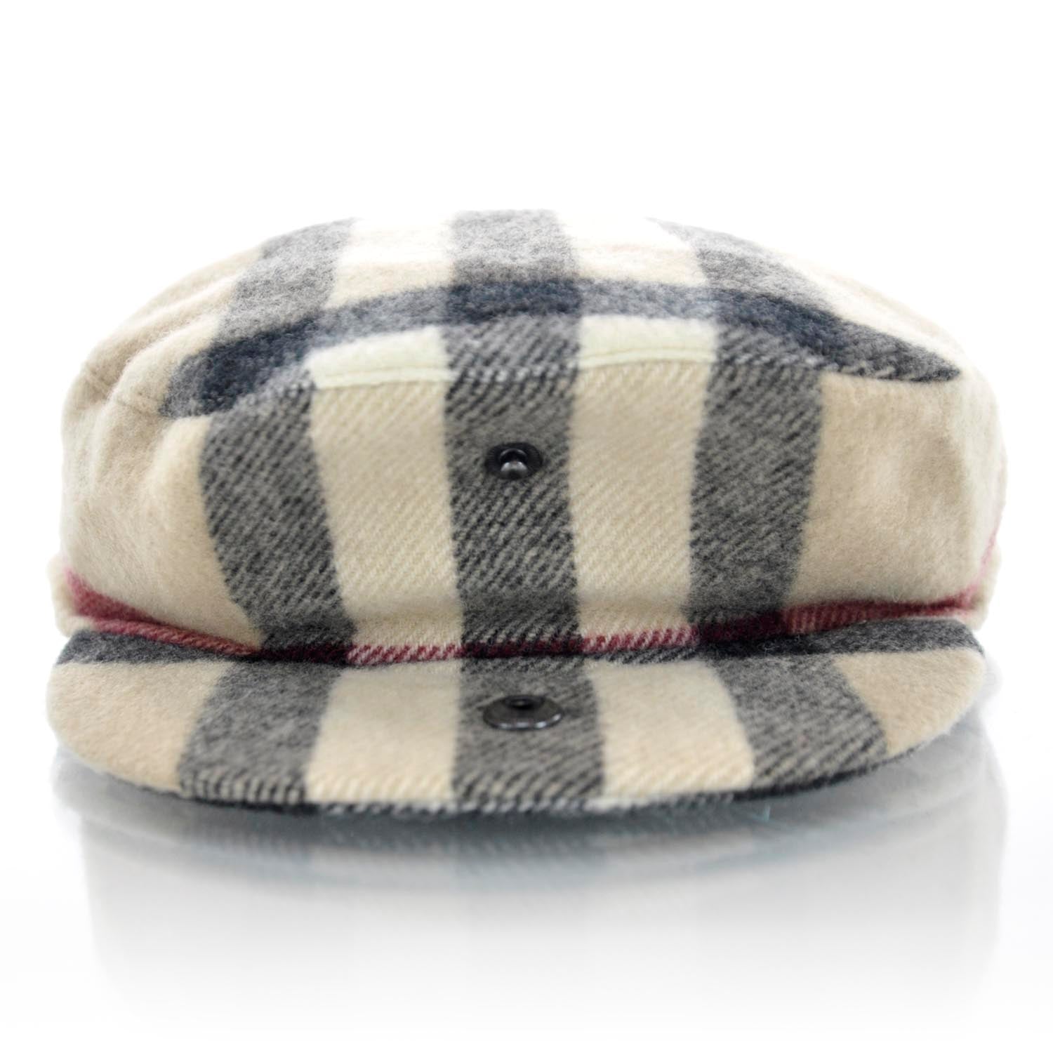 Burberry Wool House Check Jasmine Newsboy Cap Large 4 of 6