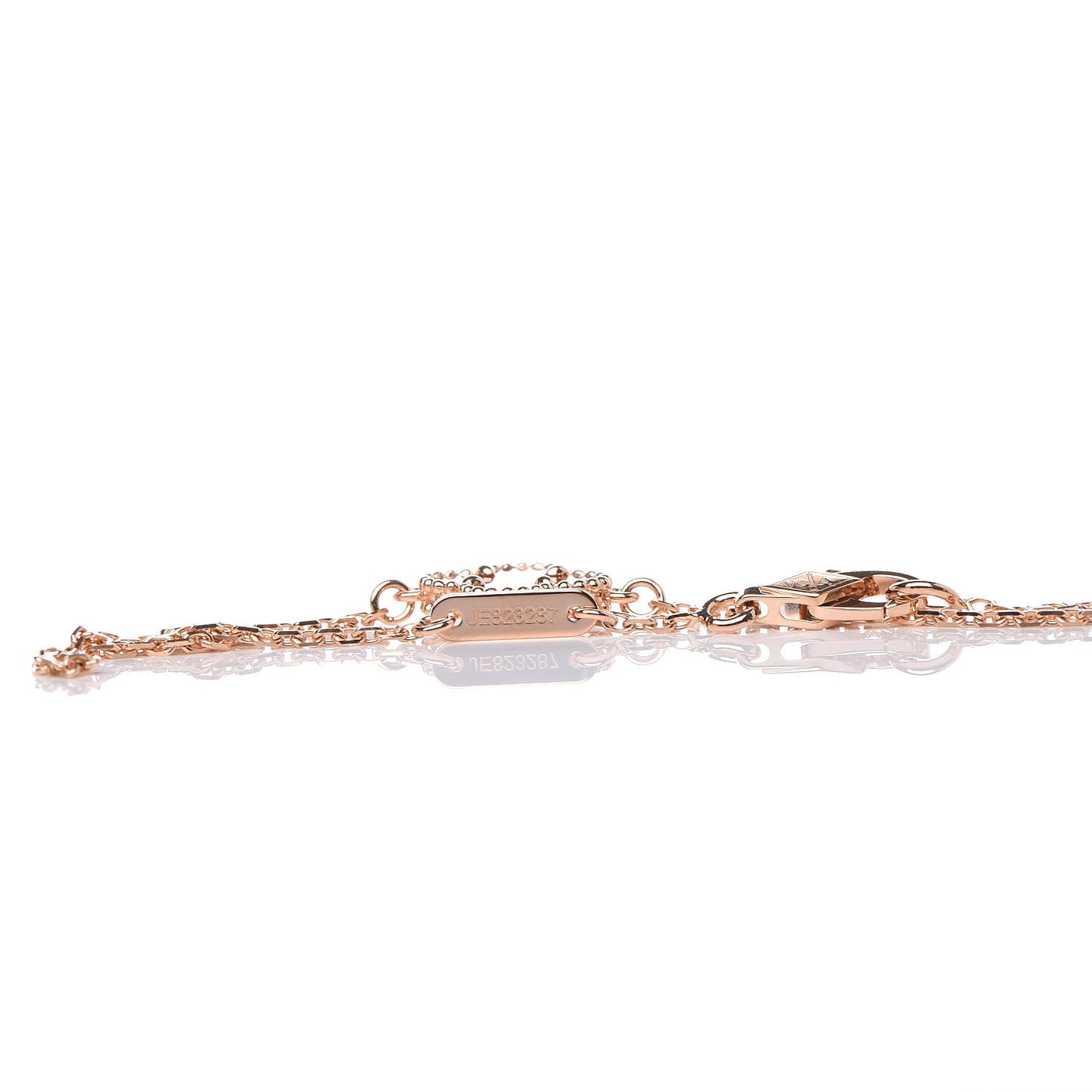 18K Rose Gold Carnelian Sweet Alhambra Bracelet