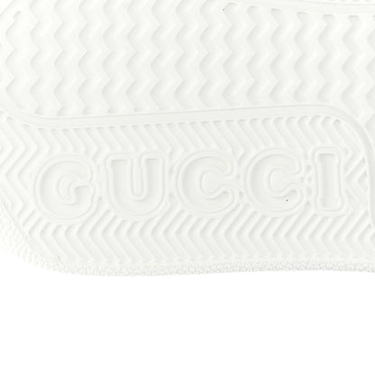 Gucci Calfskin Web Perforated Womens Platform 55mm Sneakers 36 White Bright Splash 7 of 11