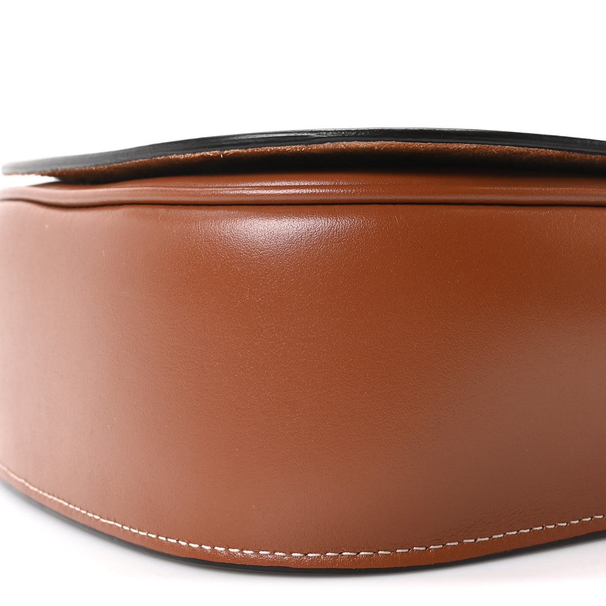 Smooth Calfskin Cuir Triomphe Folco Crossbody Bag Tan