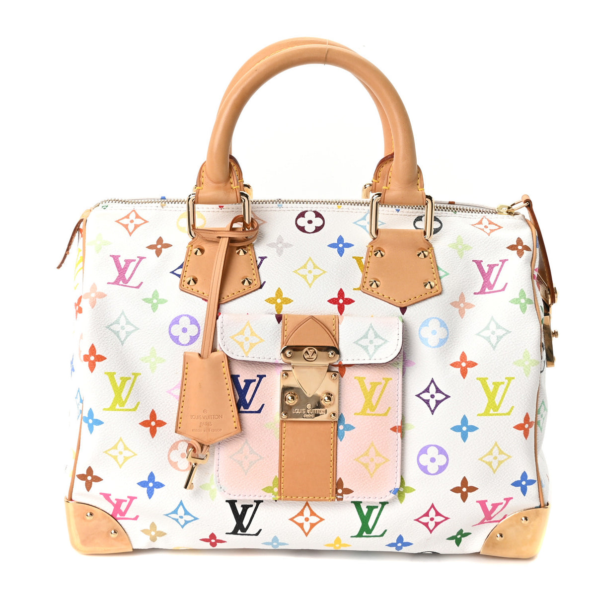 Monogram Multicolor Speedy 30 White