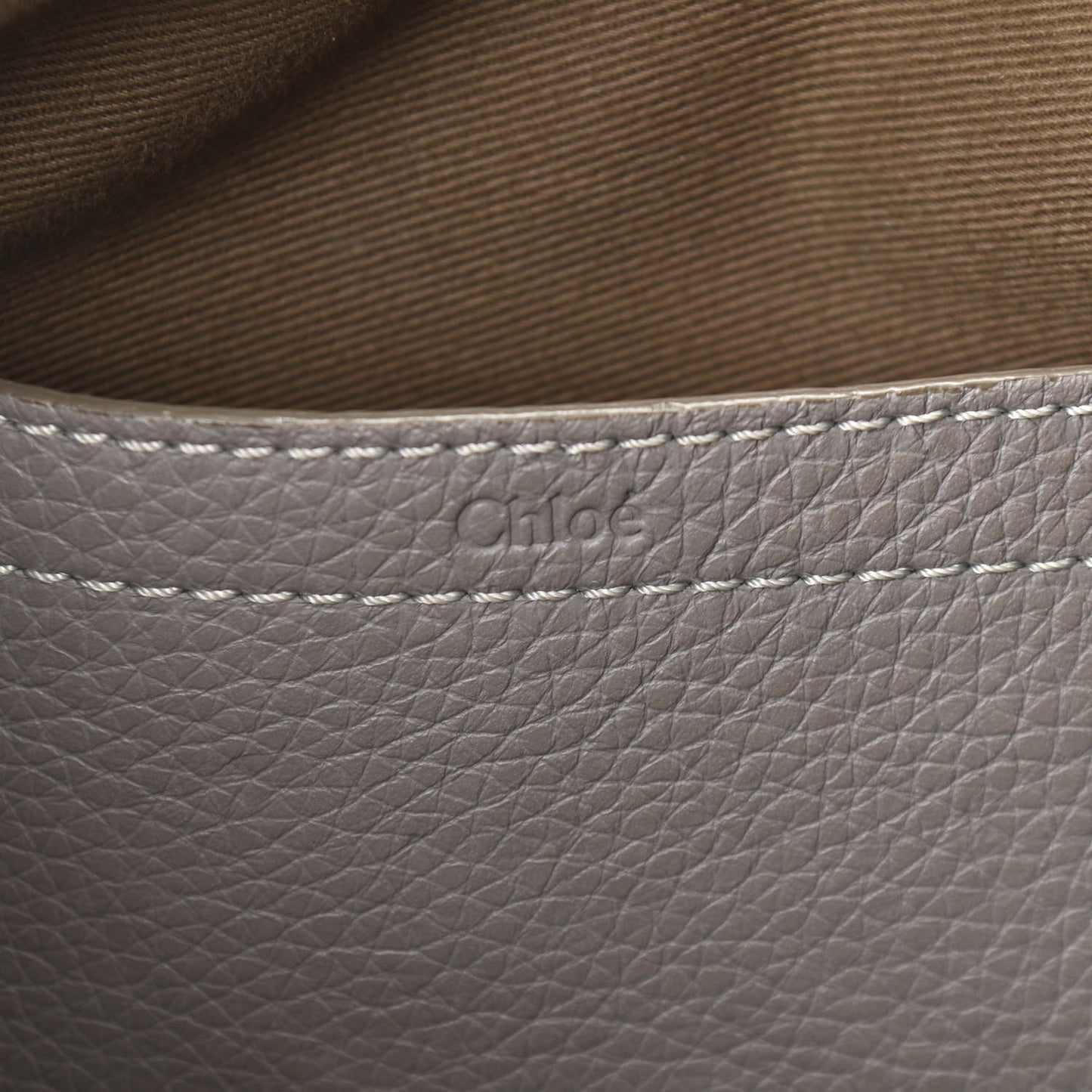Calfskin Medium Marcie Round Crossbody Bag Cashmere Grey