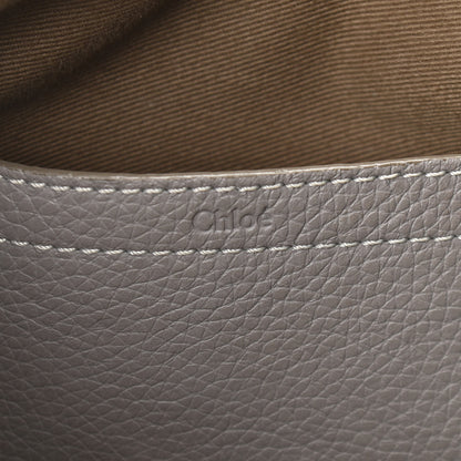 Chloe Calfskin Medium Marcie Round Crossbody Bag Cashmere Grey 6 of 14