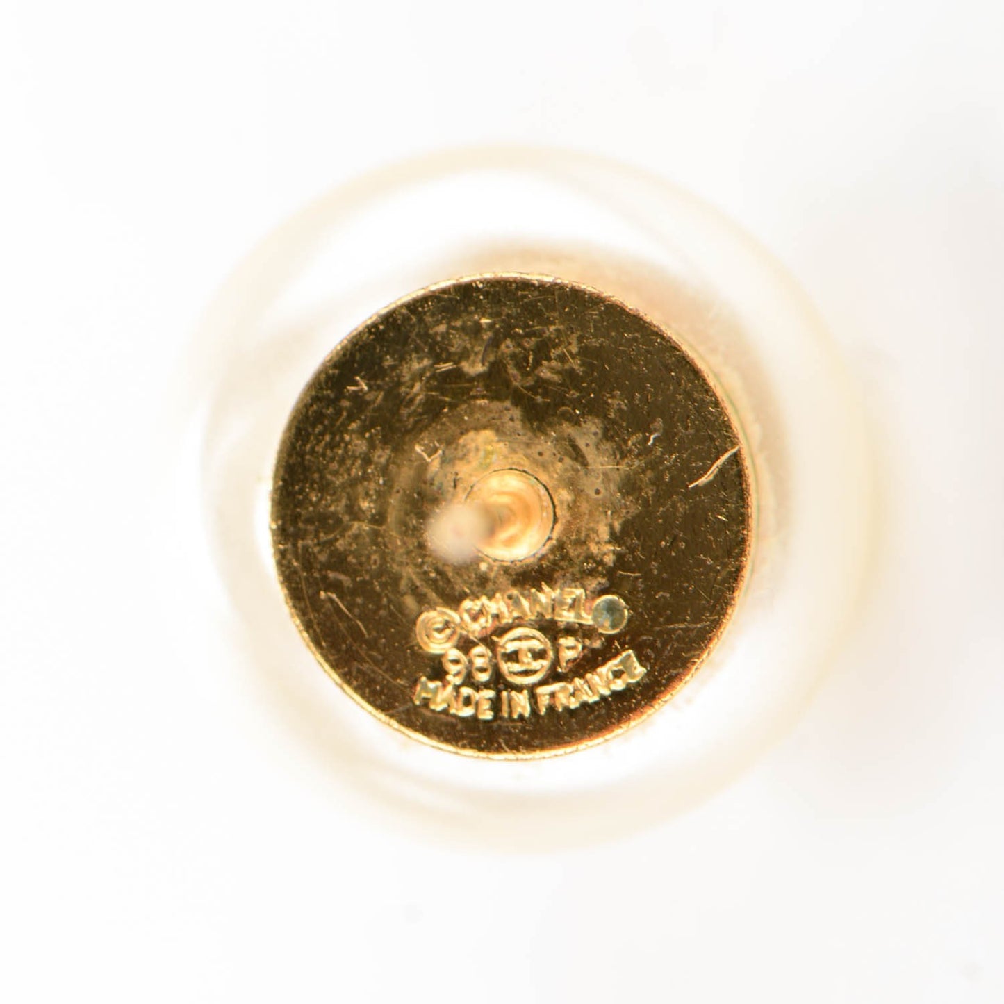 Pearl CC Earrings Gold