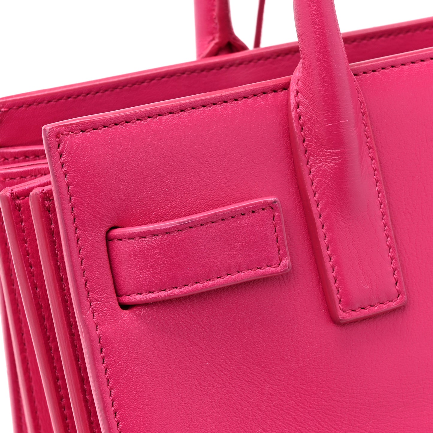 Calfskin Nano Sac De Jour Fluo Pink