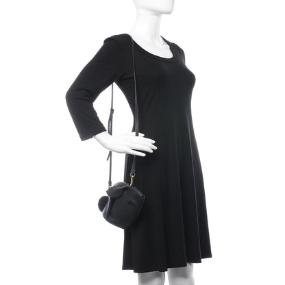 Loewe Calfskin Mini Bunny Crossbody Bag Black 2 of 6
