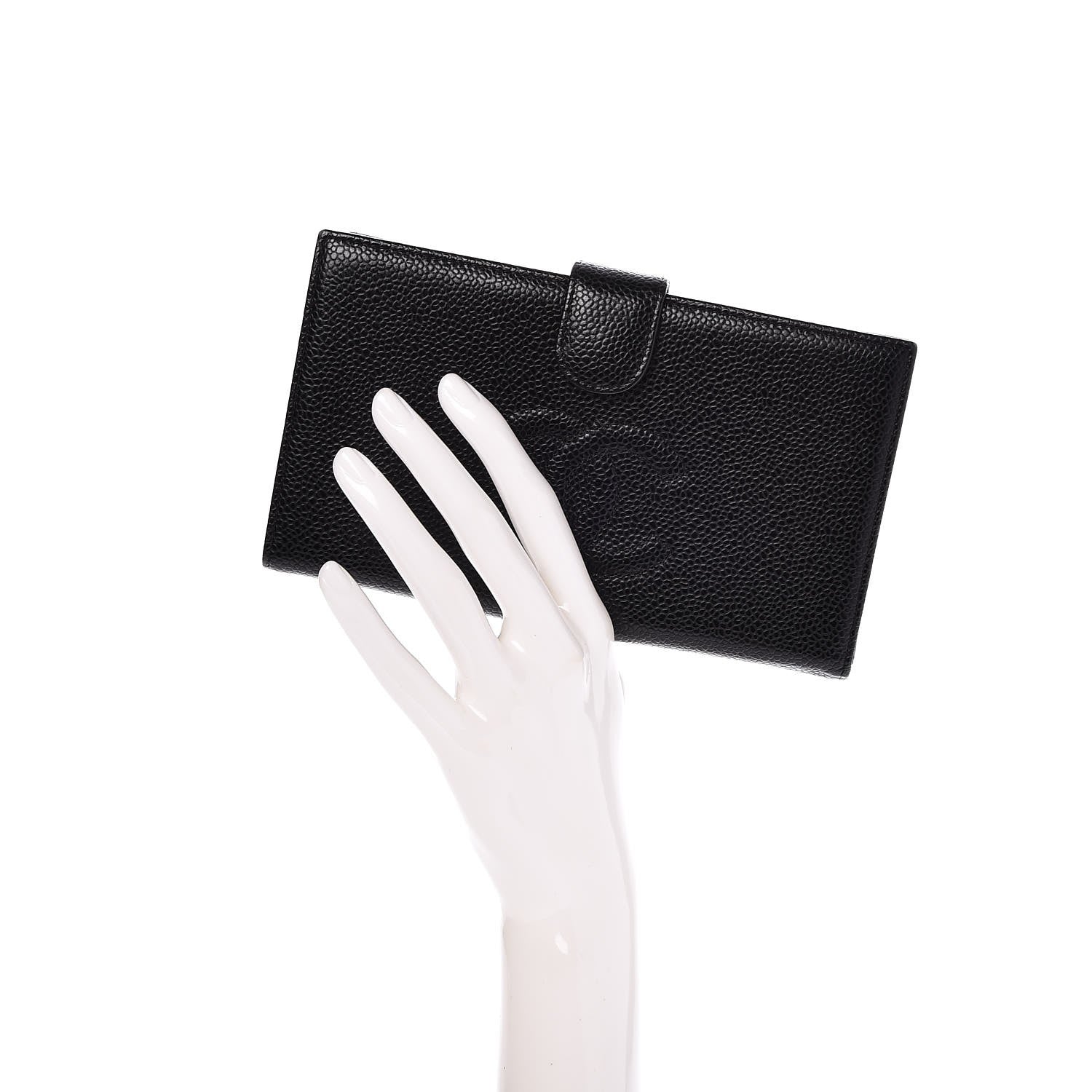 Chanel Caviar Timeless CC French Wallet Black 2 of 9