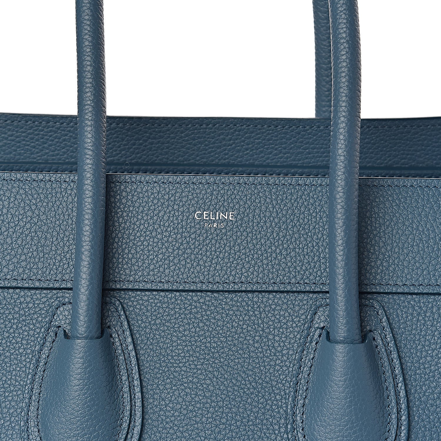 Celine Drummed Calfskin Micro Luggage Celadon 9 of 9
