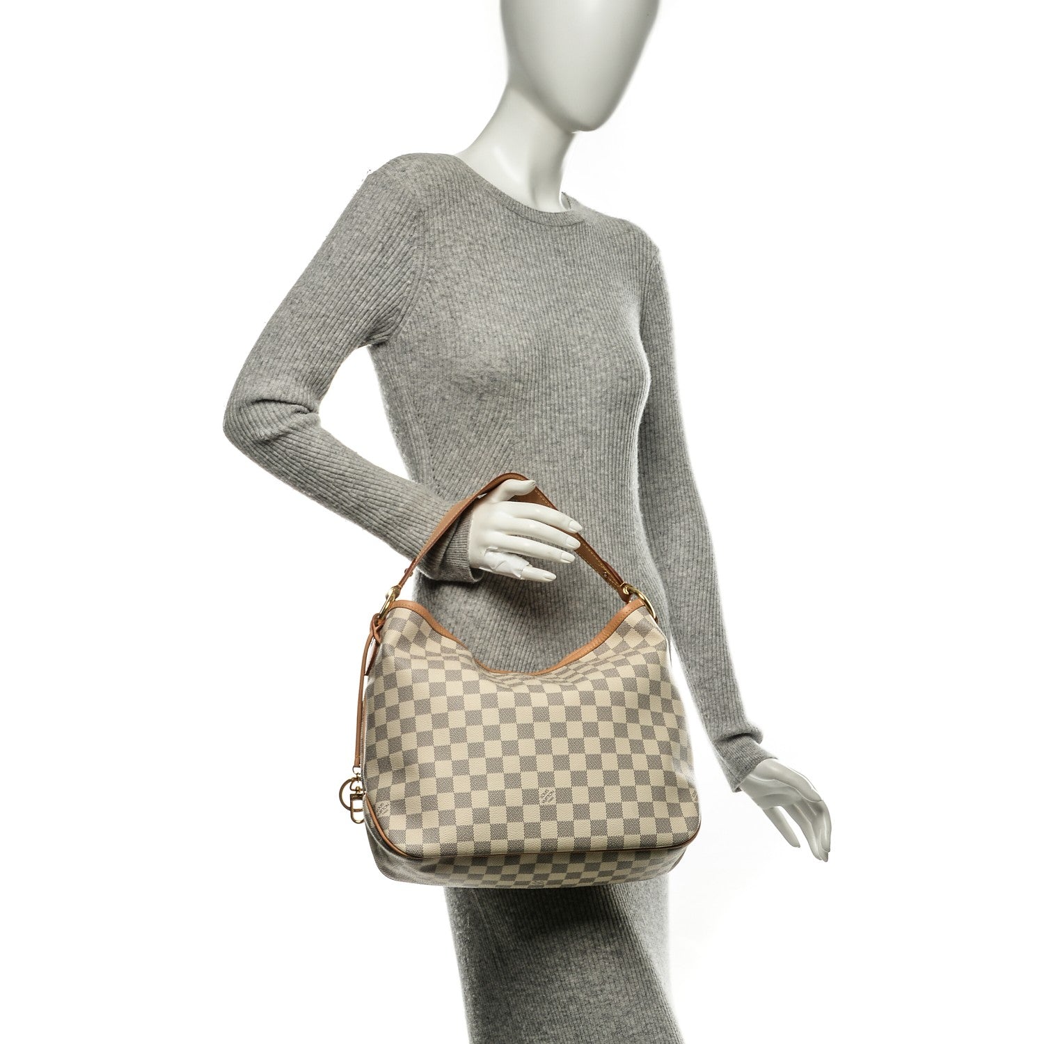 Louis Vuitton Damier Azur Delightful PM Pink 2 of 7