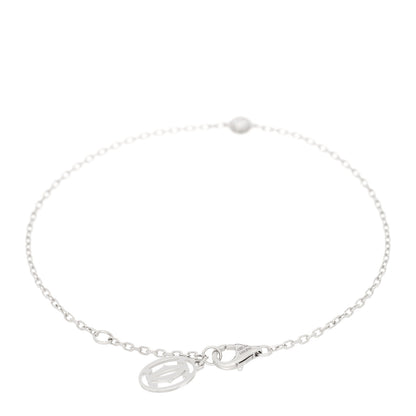 Cartier 18K White Gold Diamond SM D'Amour Bracelet 2 of 4