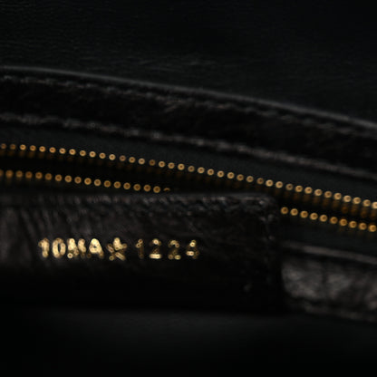 Christian Dior Crinkled Calfskin Macrocannage Groove 20 Bag Black 7 of 10