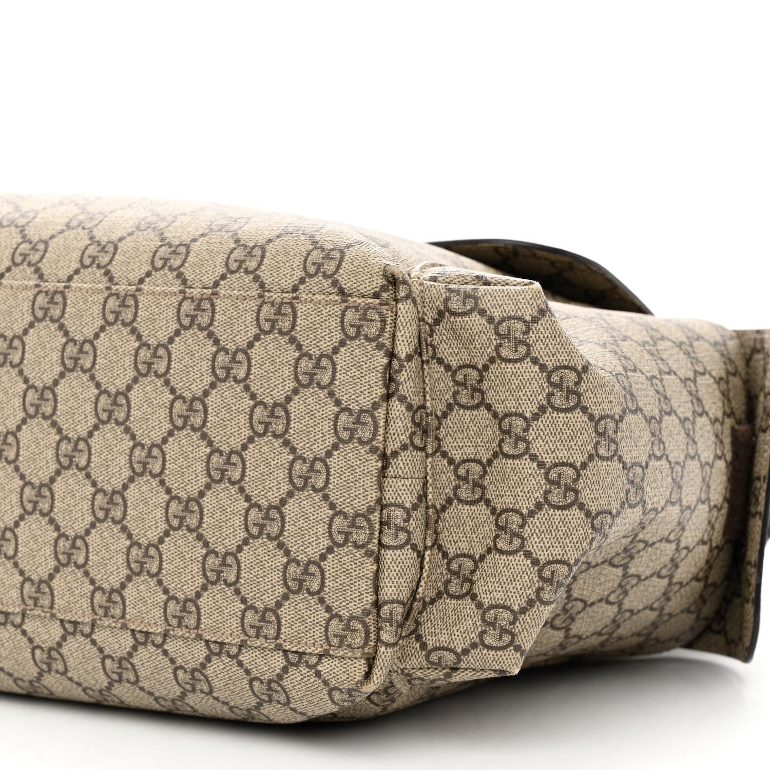 Gucci GG Plus Monogram Messenger Diaper Bag Dark Brown 11 of 12