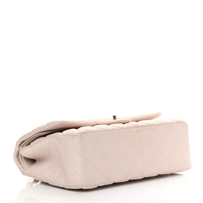 Chanel Lambskin Quilted Jumbo Double Flap Light Pink 3 of 19