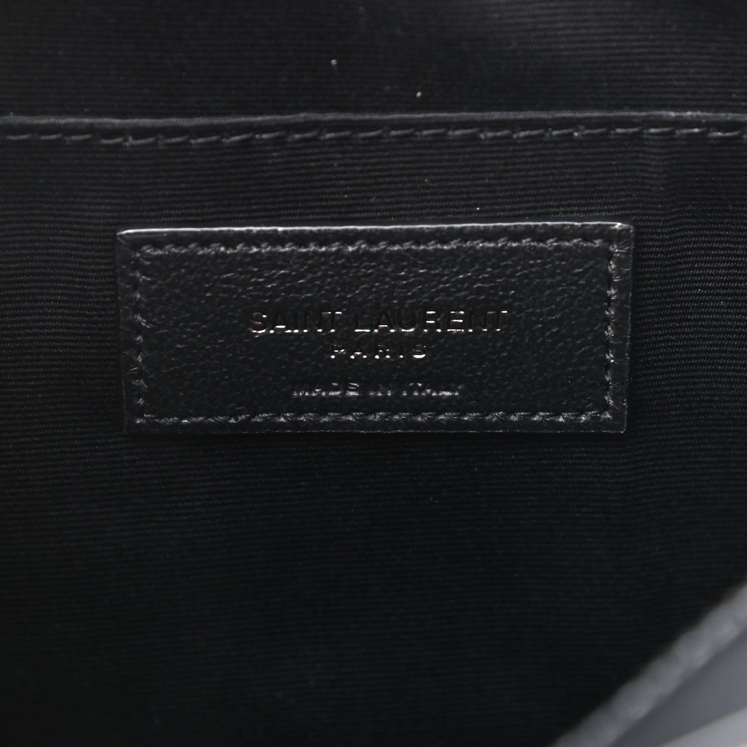 Saint Laurent Calfskin Matelasse Monogram Lou Camera Bag Black 6 of 10