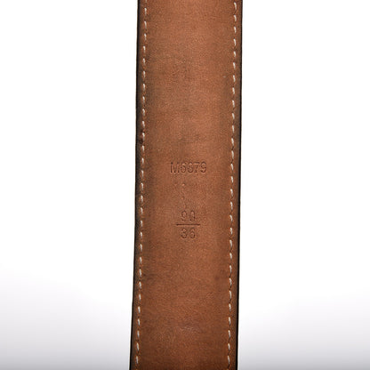 Louis Vuitton Monogram LV Frame Belt 90 36 5 of 8