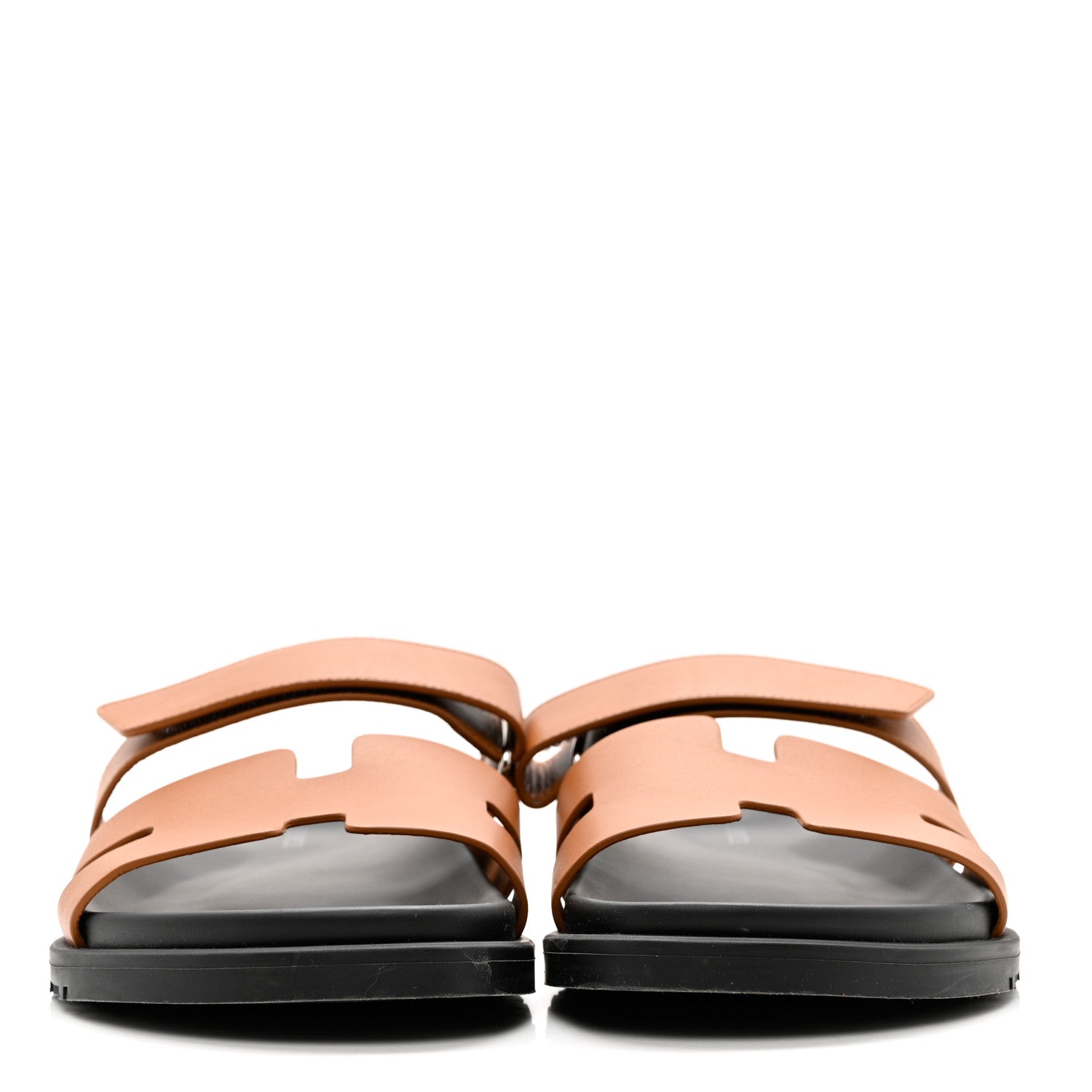 Hermes Calfskin Mens Chypre Sandals 42.5 Naturel 2 of 9