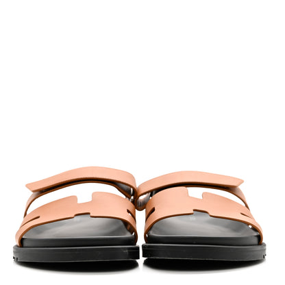 Hermes Calfskin Mens Chypre Sandals 42.5 Naturel 2 of 9