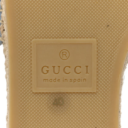Gucci Nappa Matelasse Diagonal GG Marmont Espadrilles Slide Sandals 40 Multicolor Pastel 6 of 10