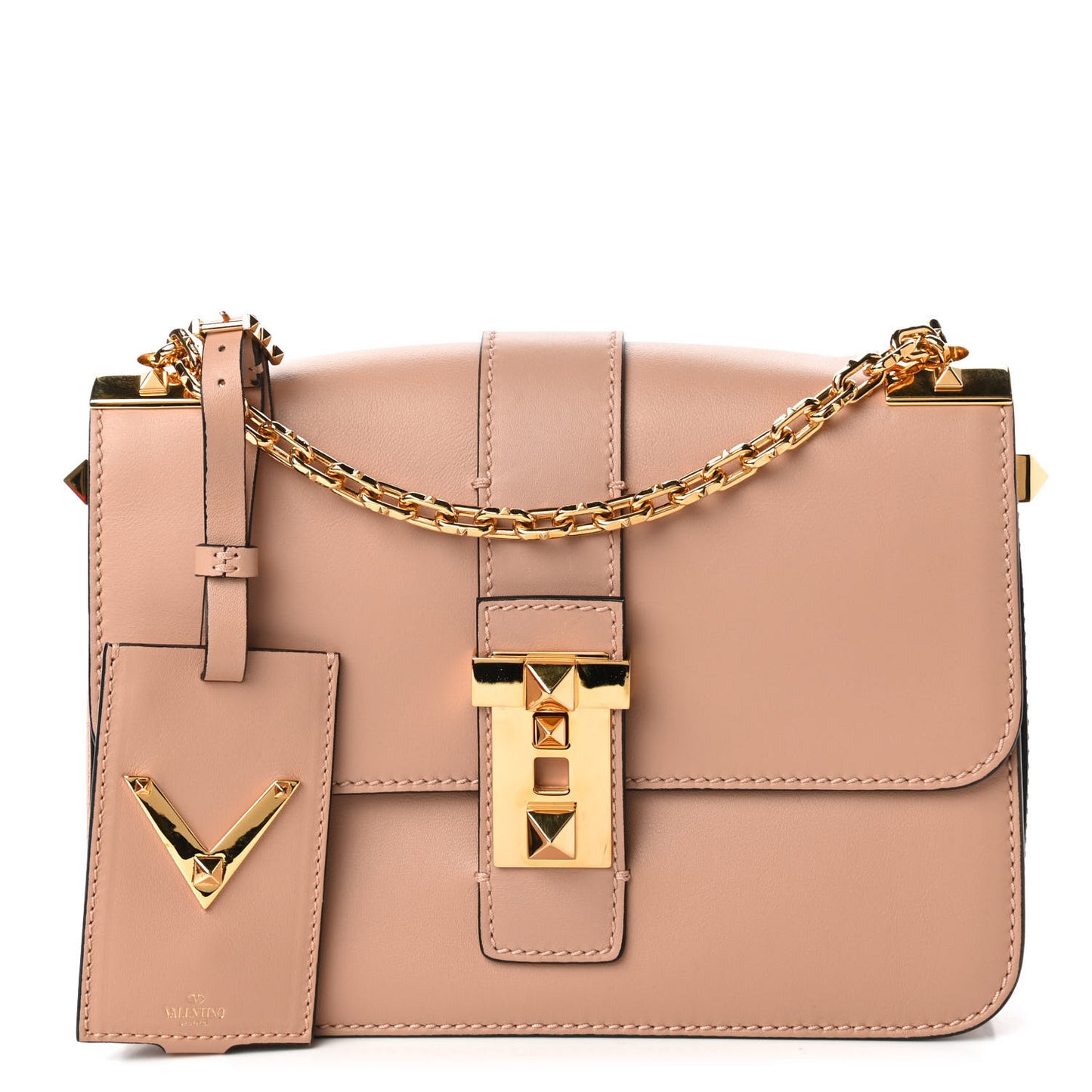 Vitello B-Rockstud Flap Skin Sorbet