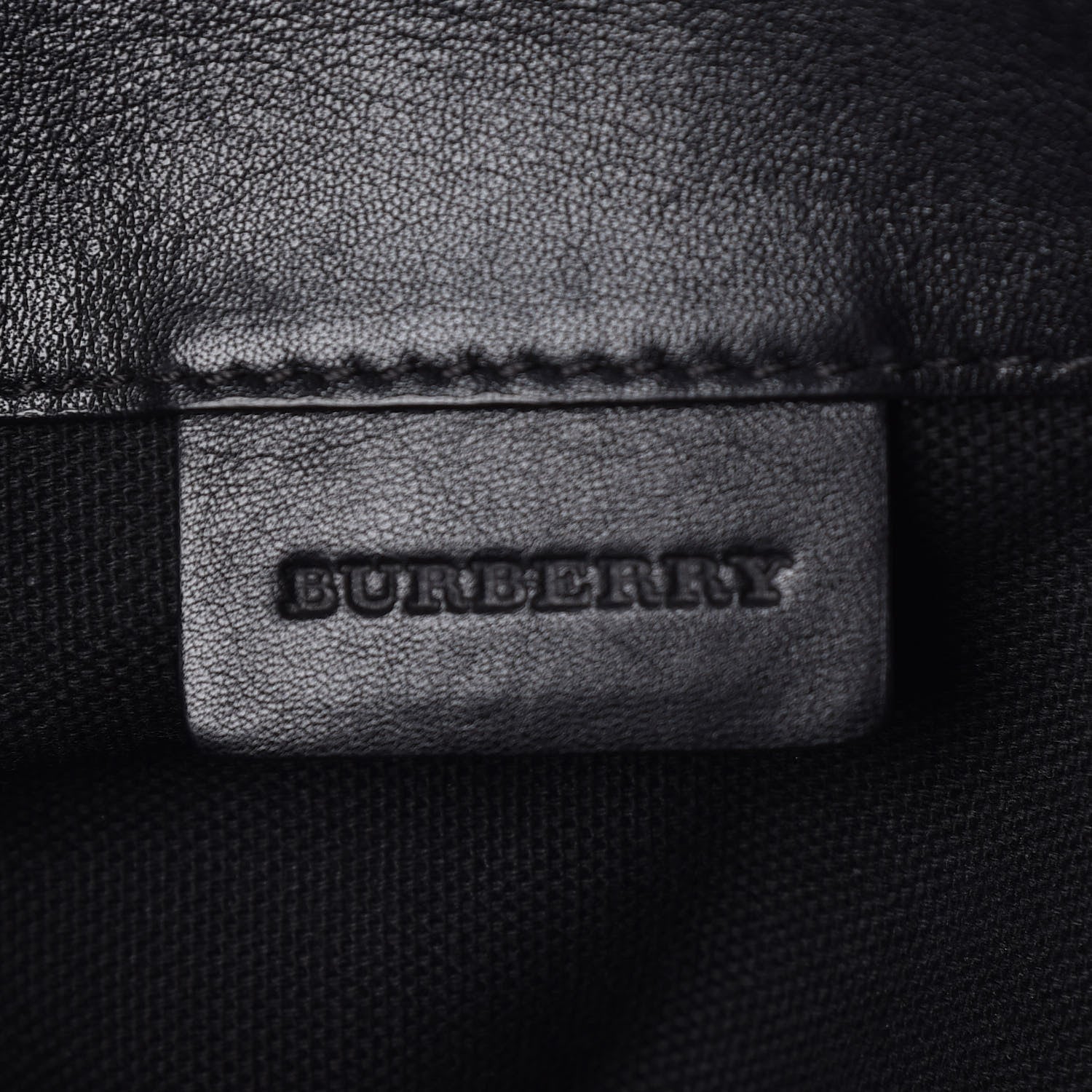 Burberry Horseshoe Calfskin House Check Small Milton Crossbody Bag Black 6 of 10