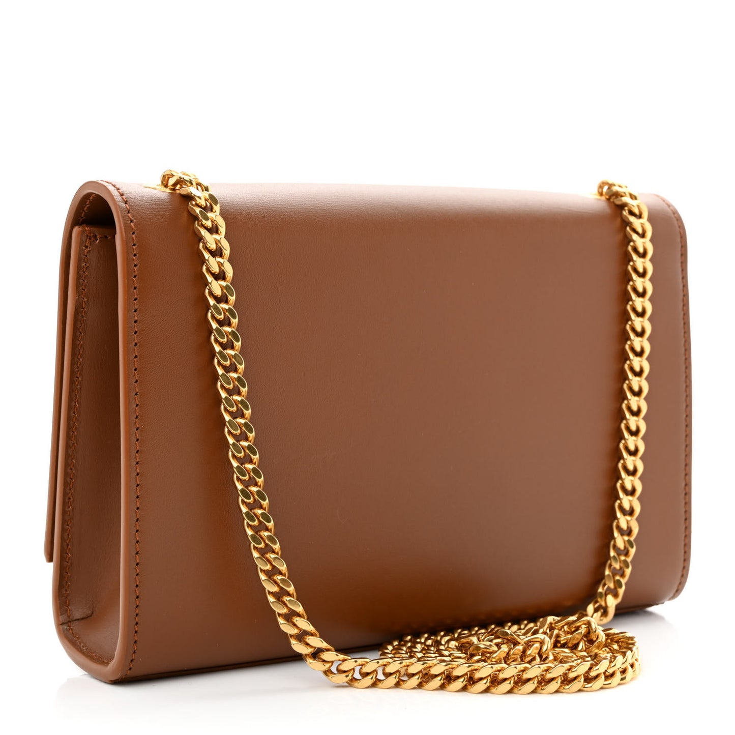 Calfskin Small Classic Monogram Kate Tassel Satchel Fauve