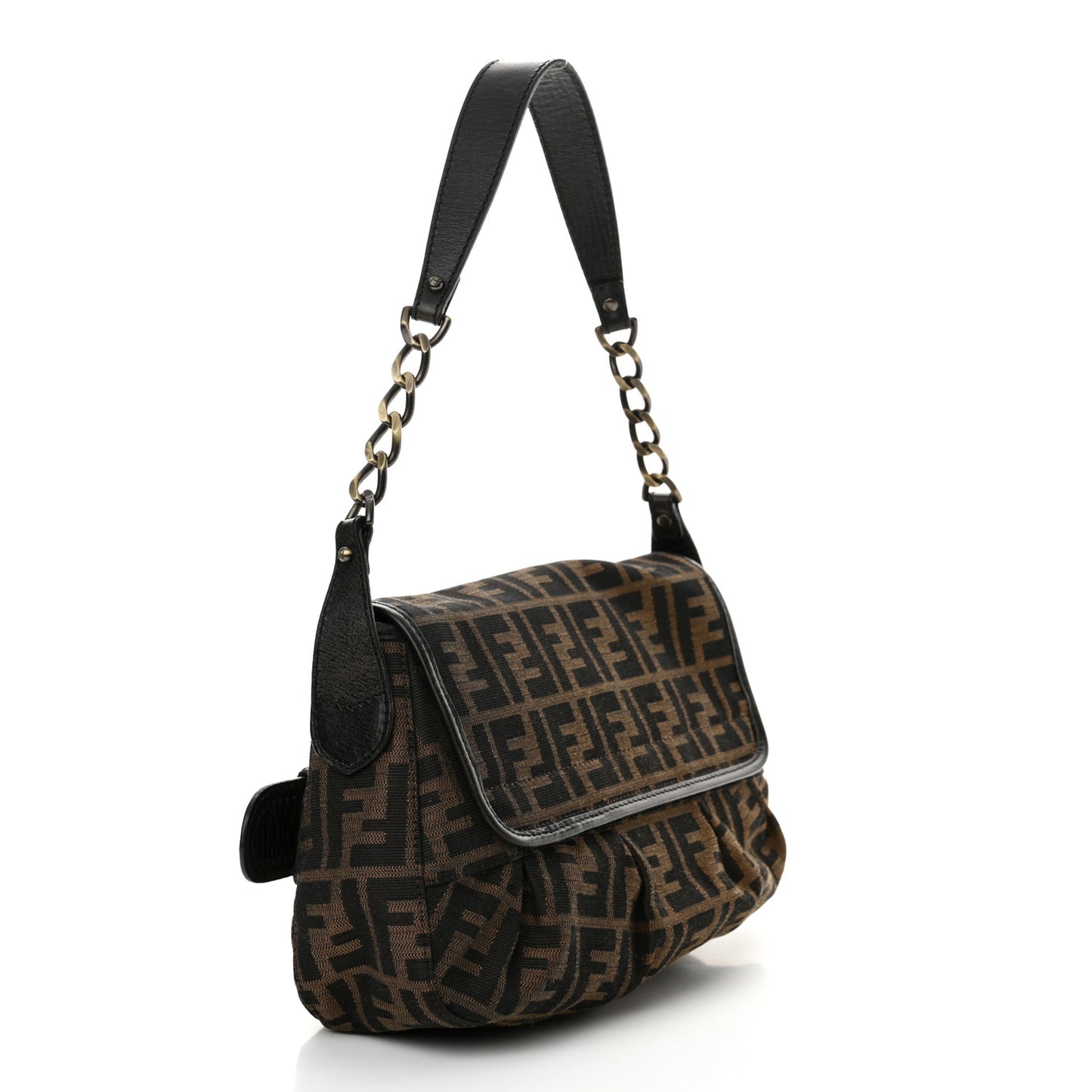 Zucca B Bis Flap Bag Tobacco Castagna