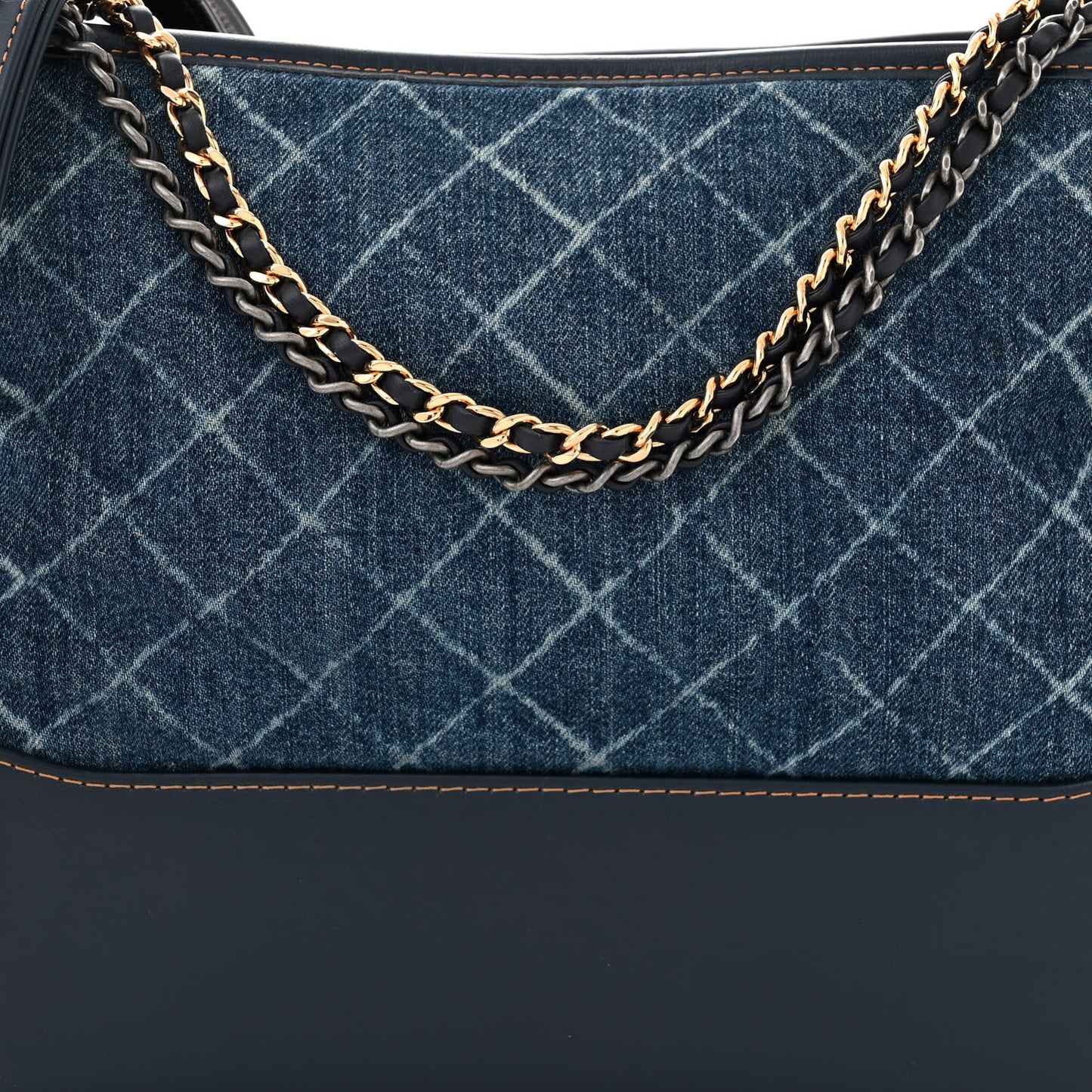 Denim Calfskin Medium Gabrielle Hobo Blue