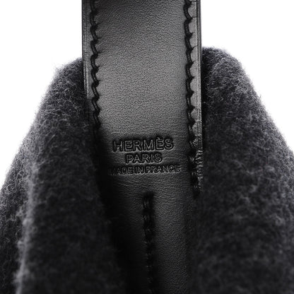 Hermes Felt Vache Hunter Swift Col Roule 25 Graphite Gris Moyen Black 6 of 7