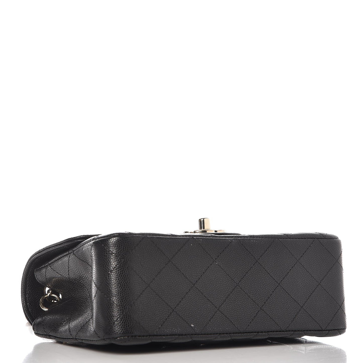 Caviar Quilted Mini Rectangular Flap Black