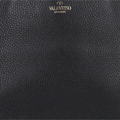 Valentino Garavani Grained Calfskin Small Rockstud Shoulder Tote Black 6 of 8