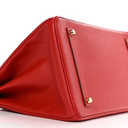 Hermes Epsom Birkin 35 Rouge Casaque 9 of 14