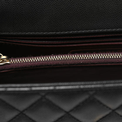 Chanel Caviar Quilted Small Coco Handle Flap Black 12 of 12