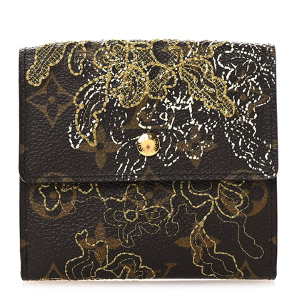 Louis Vuitton Monogram Dentelle Elise Wallet Gold 1 of 11