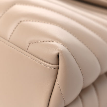 Saint Laurent Calfskin Y Quilted Monogram Medium Loulou Chain Satchel Light Natural 10 of 16