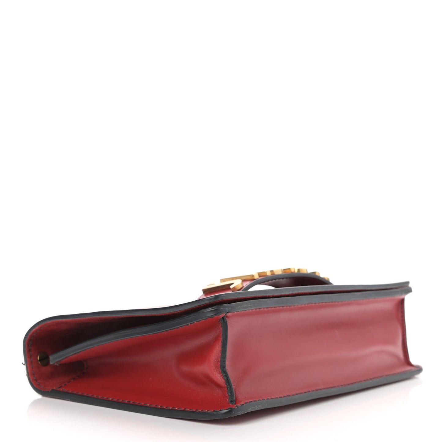 Calfskin J'Adior Chain Flap Bag Red
